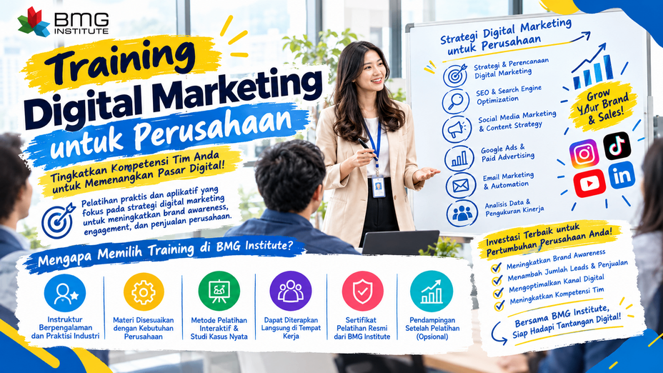 Ilutrasi Training Digital Marketing untuk Perusahaan thumbnail